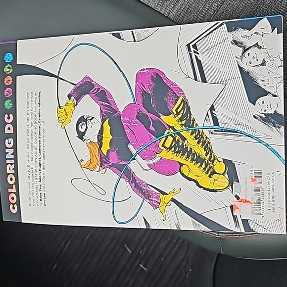 Coloring DC Batgirl Adult Coloring Book - Picture 3 of 4